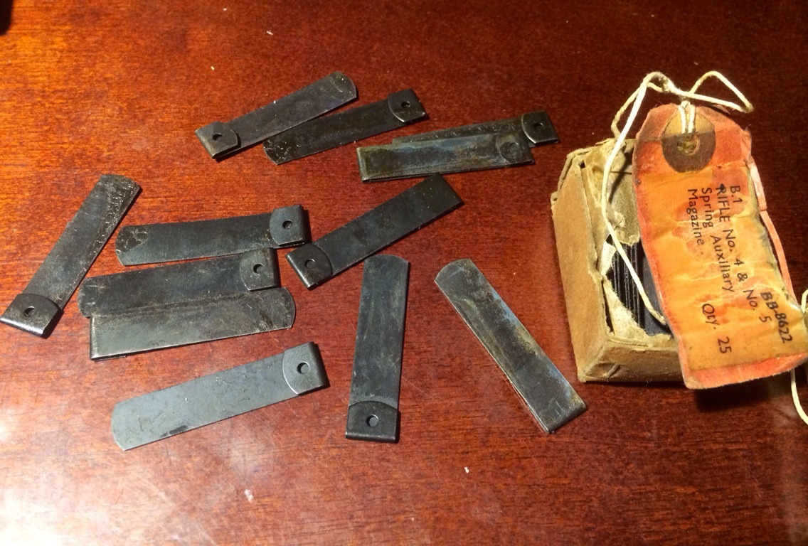 LEE Enfield No4 & No 5 3 Auxilary springs in magazine insert new original