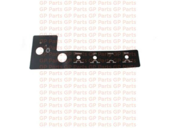 Snorkel 0180846, PLATFORM CONTROL BOX PLACARD (Front) TB42