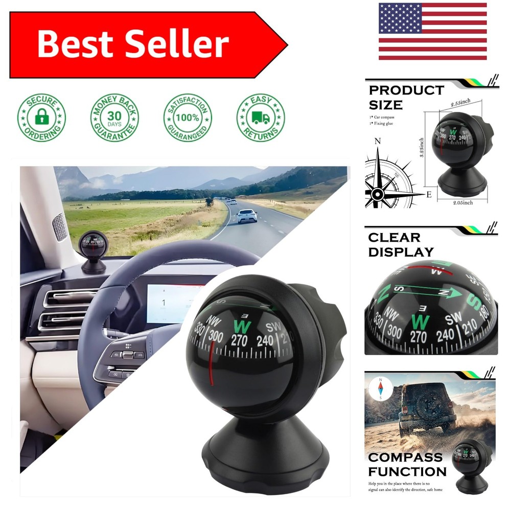 Night Vision Adjustable Car Compass - Precision Navigation for Every Journey