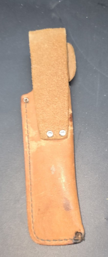 Schrade Old Timer Chisel Point Honesteel 7" w/Leather Sheath