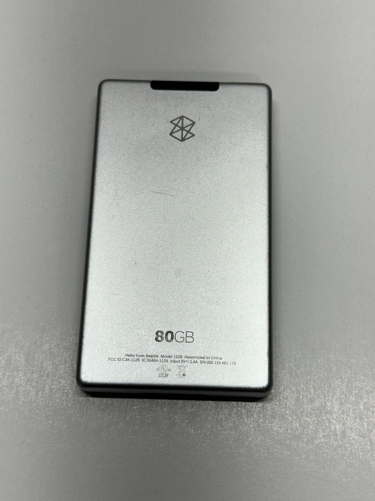Original OEM Silver Back Cover Panel for Microsoft Zune 80GB Model 1126 Red