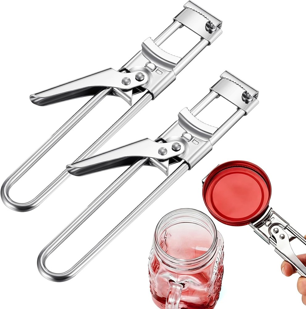 Adjustable Jar and Bottle Openers - 2 Piece Kitchen Tool Set