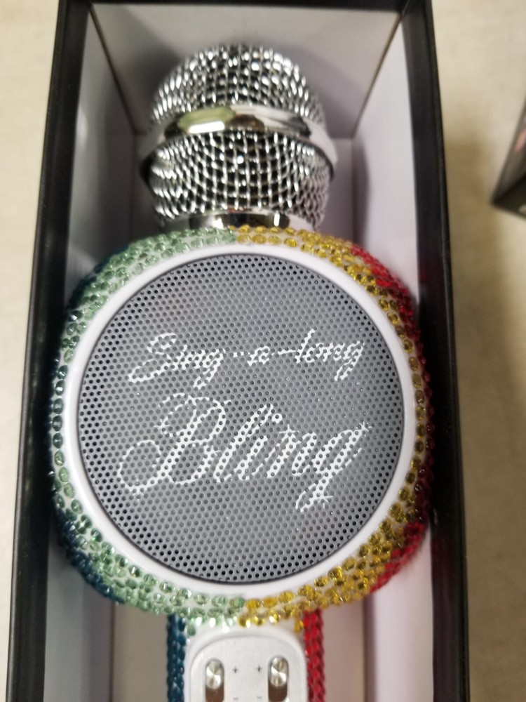 Sing-A-long Rainbow Bling Karaoke Bluetooth Microphone 10017703