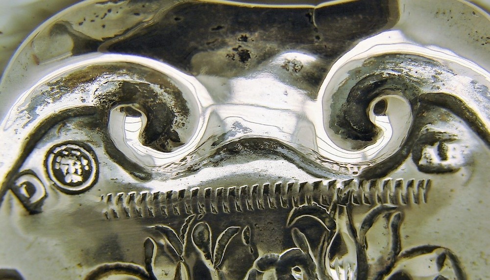 Breslau German Solid Silver Dish Bowl Hand Hammered Hallmarked AP c1737-45