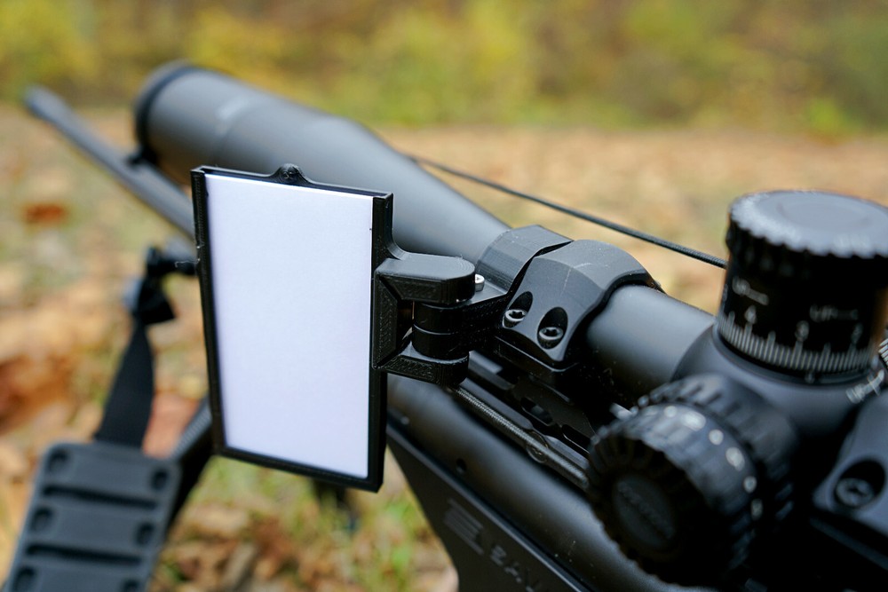 Rifle Mounted Data Elevation and Windage 30mm/1inch Scope Mount Card Holder Dope