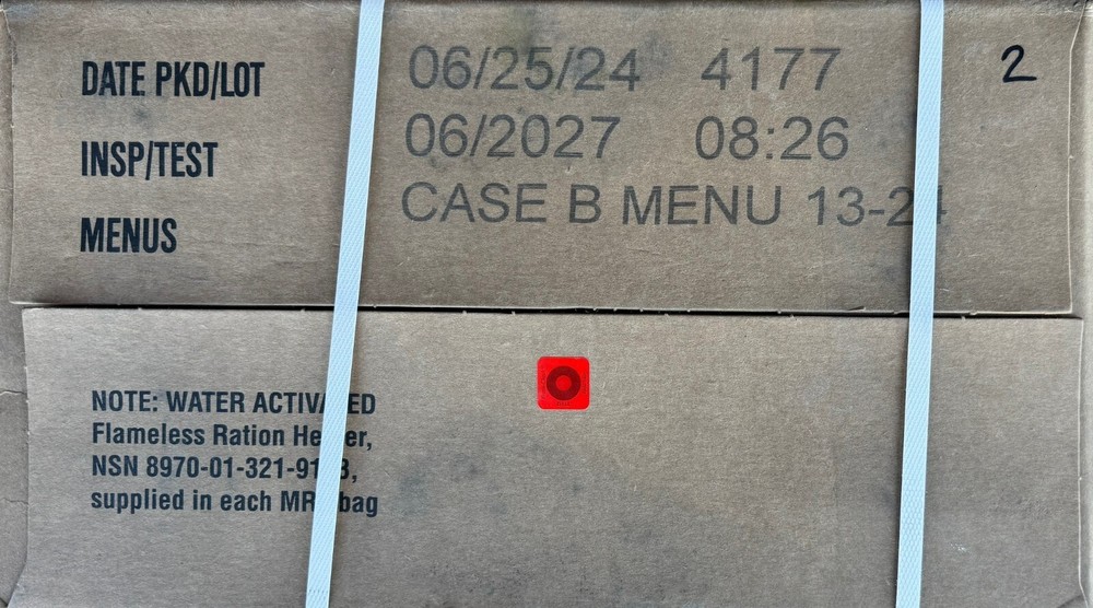 US Military MRE Case "B" 12 Meals "NEW"