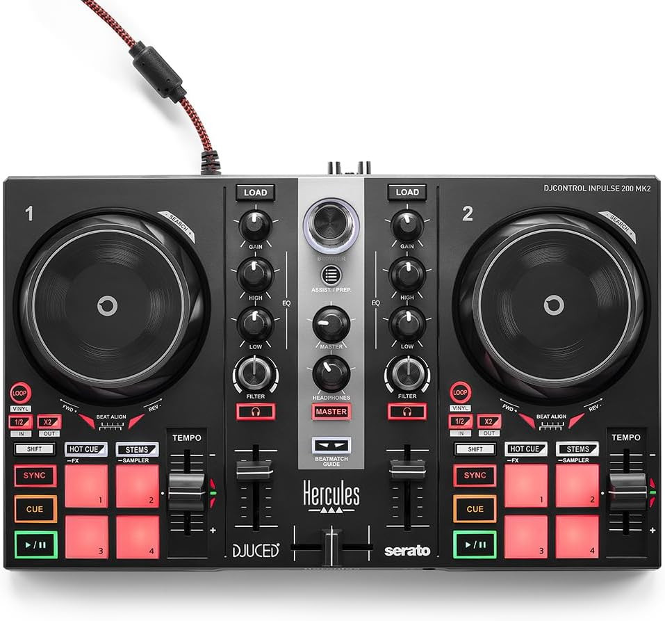Djcontrol Inpulse 200 MK2 — Ideal DJ Controller for Learning to Mix — Software a