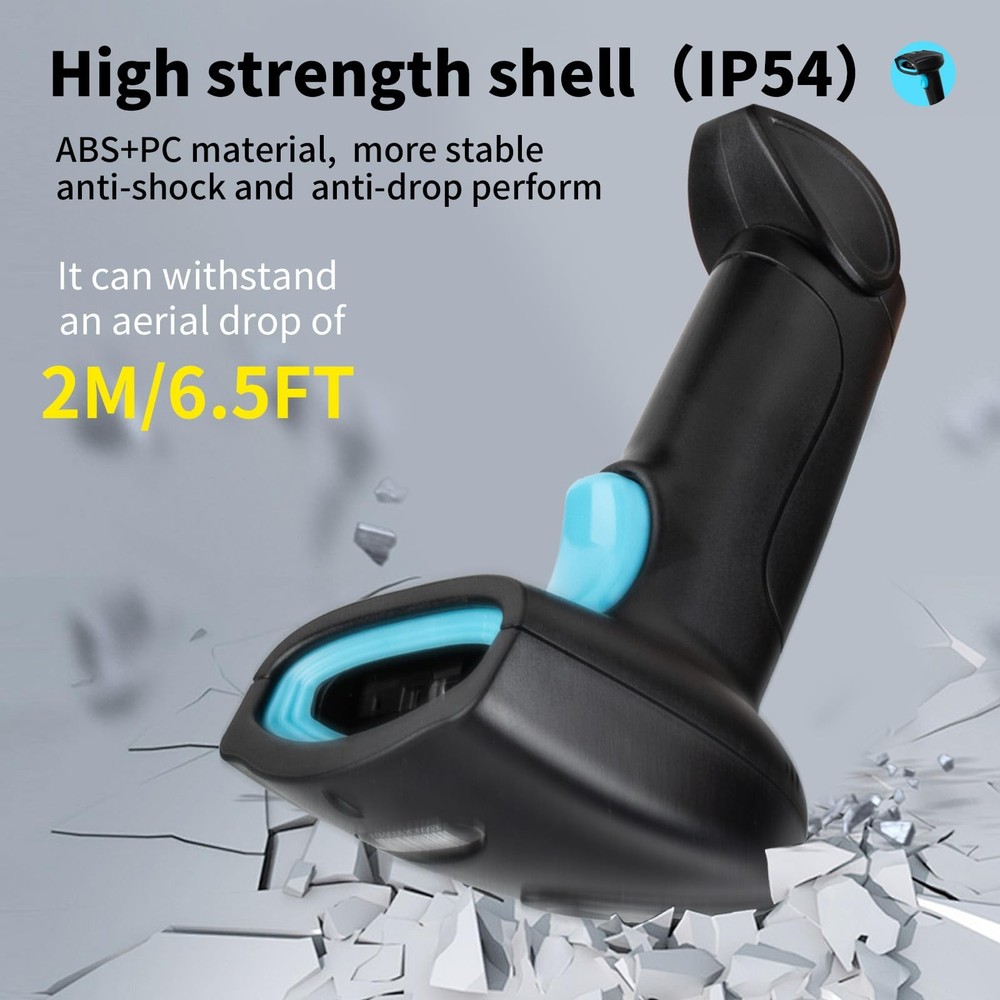 JIAN BOLAND Barcode Scanner USB 1D Wired CCD Barcode Reader Supports Screen Scan