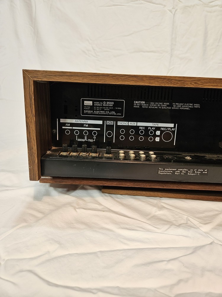 Sansui G-2000 Receiver Vintage Great Condition Fully Functional Tested **READ**