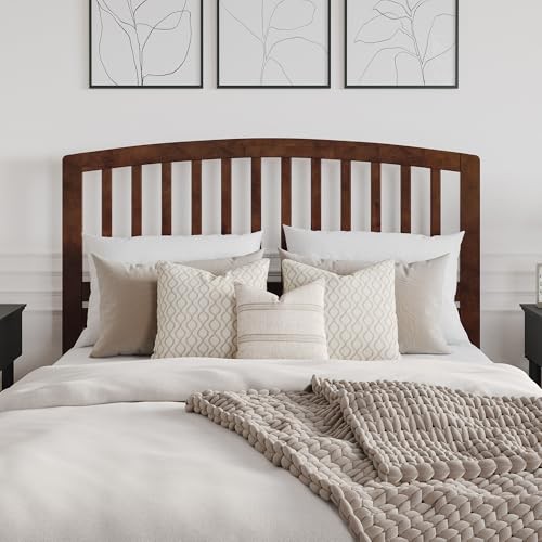 Kitchen Queen Richmond Walnut Headboard Solid Hardwood Classic Design Durable...