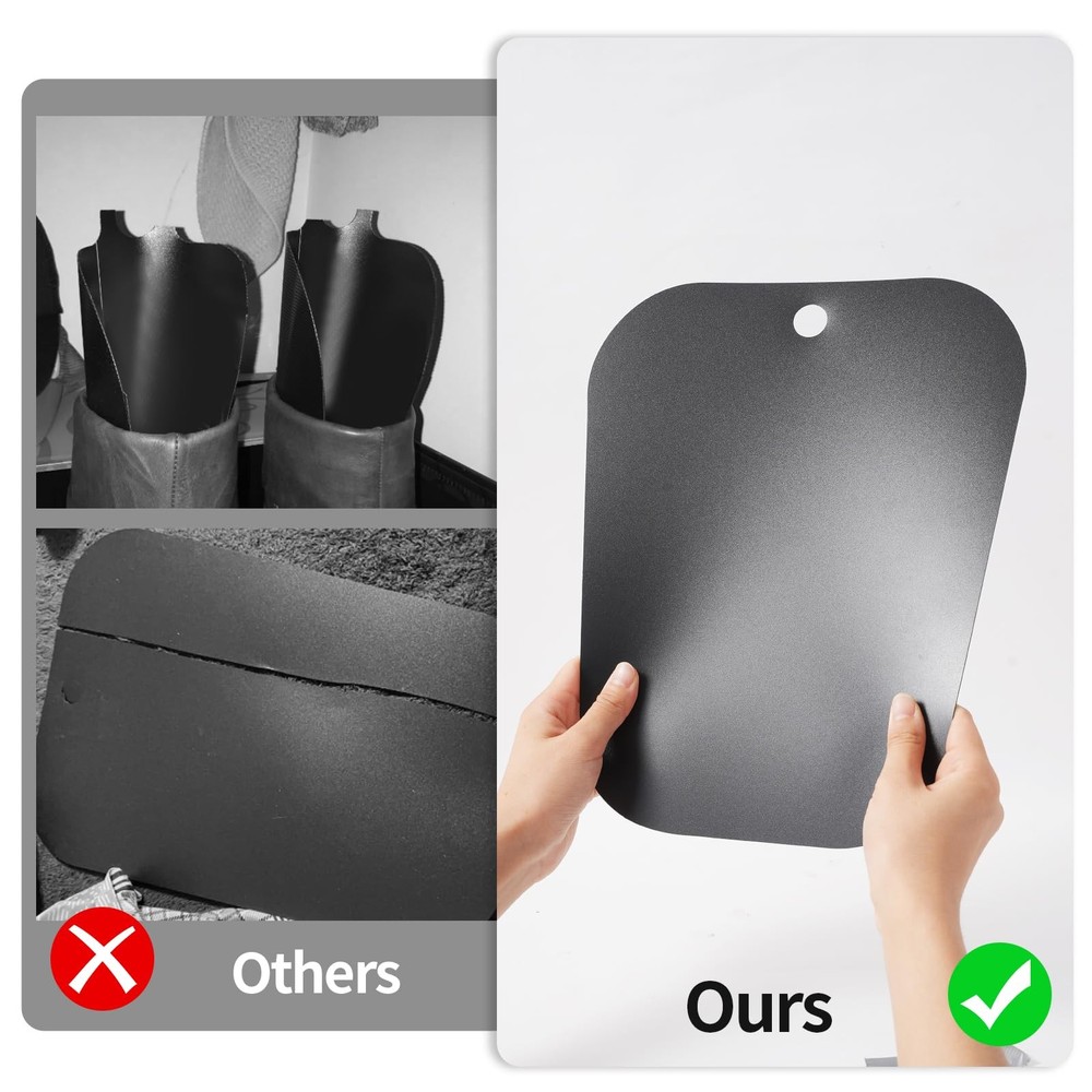 Boot Shapers Inserts for Women Men Keep Shape Black Tall Fillers Support
