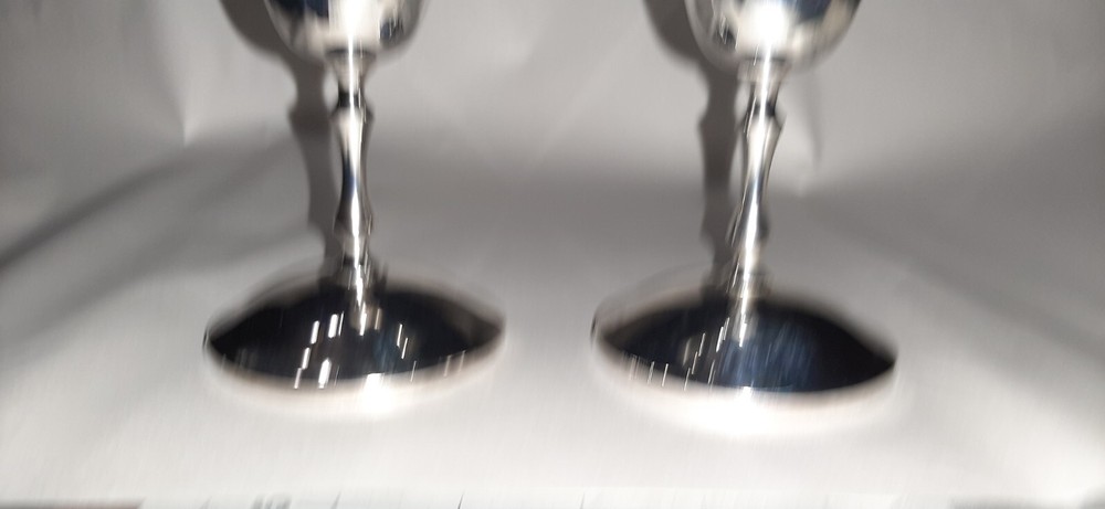 Two Silver Chalices Goblets- made in Spain