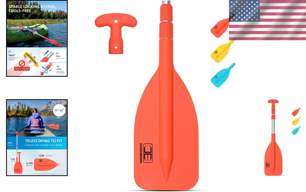 Lightweight Telescoping Emergency Paddle 26''-54'' | Perfect for Safe Boating