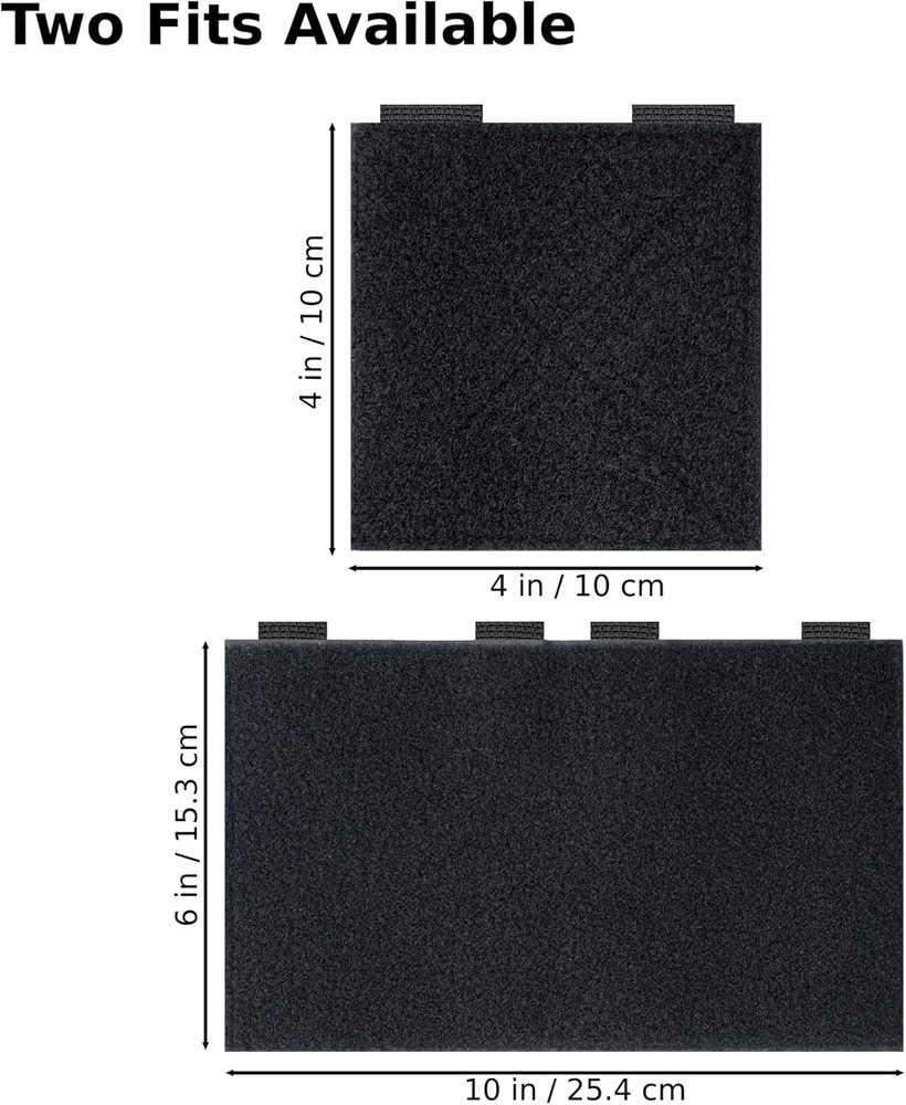 Molle Patch Panel, Tactical Molle Hook and Loop Panel for Molle Accessories, 4"