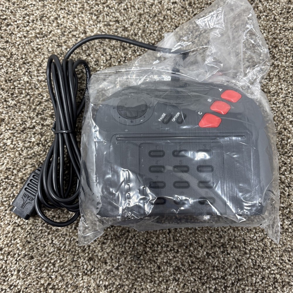 Atari Jaguar JOYSTICK CONTROLLER NEW Black Button NO Box OEM ATARI