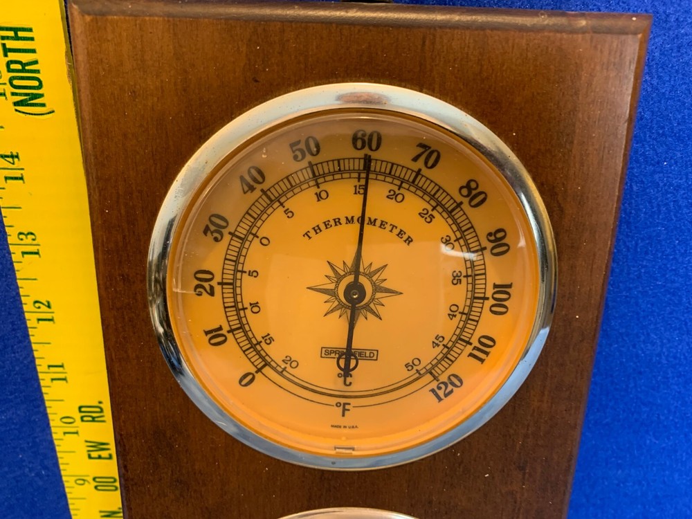 Springfield Vintage Thermometer Barometer Humidity