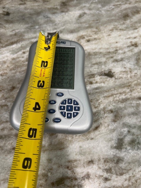 Sudoku Pro Electronic Game Silver Works Tested