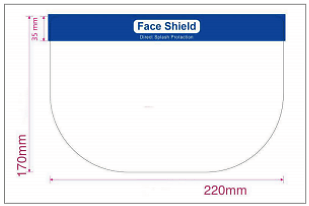Kids Face Shield - 12 pcs