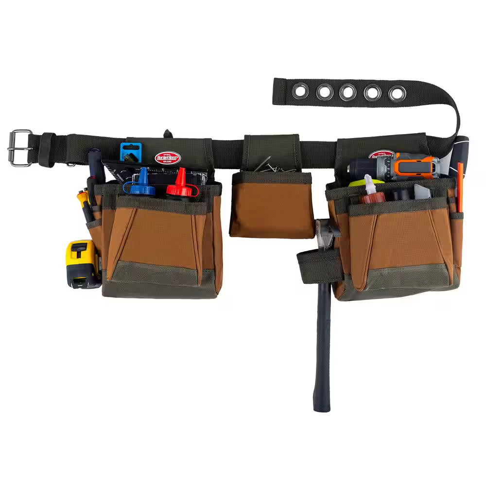 11-Pocket Handyman'S Work Tool Belt Rig