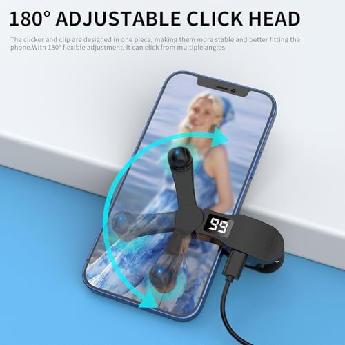 ZUIUINAO Type-C Auto Clicker, Adjustable Speed Screen Black - Adjustable Speed