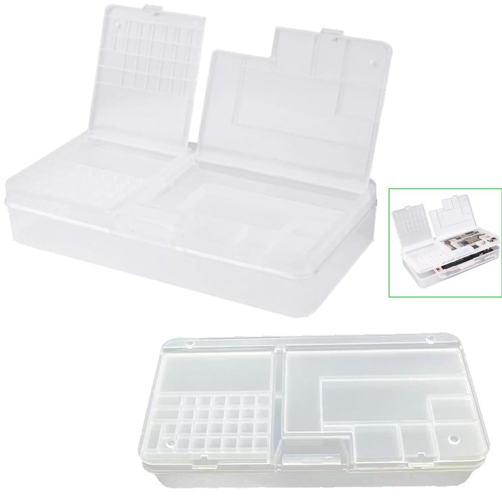 2 Pack Phone Repair Module Organizer Precision Component Storage Case Contain...