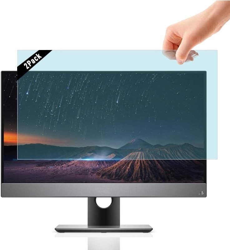 [2 Pack 27 inch Removable Anti-Glare Blue Light Screen Protector for 16:9 Com...