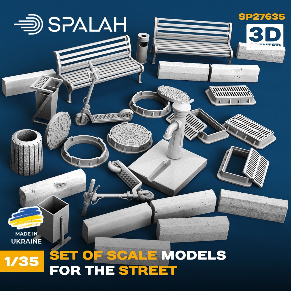 SPALAH 1/35 Street Environment Elements and Urban Infrastructure