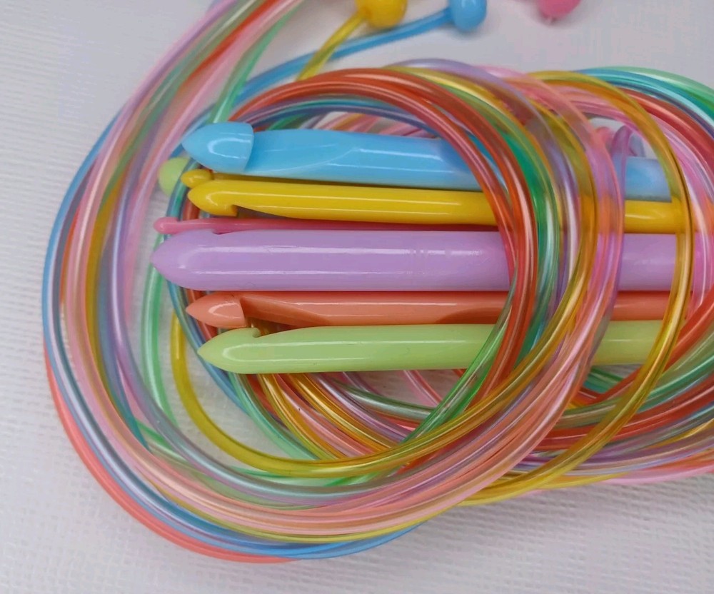 Beginner Circular Knitting Needle Set Plastic Needles
