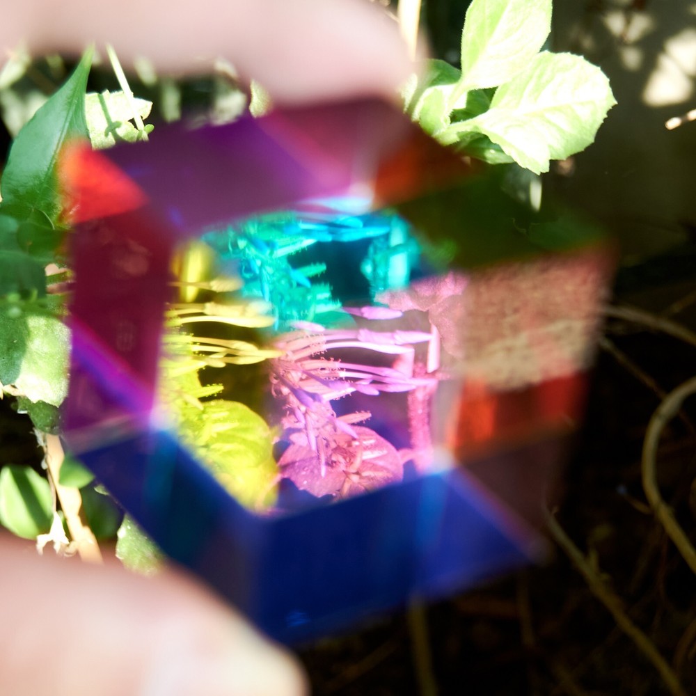 CMY Color Cube, Acrylic Prism, Science Learning Educational Toy, Desktop Decor