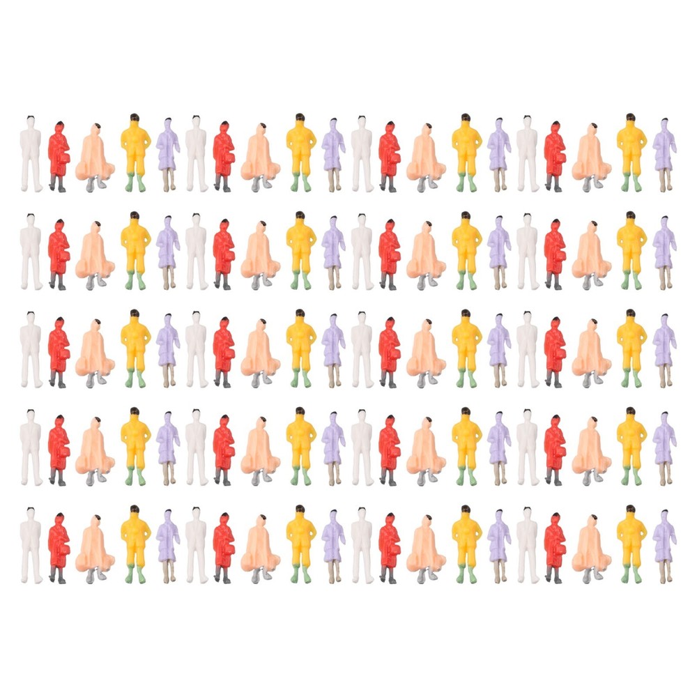 Railway Train Layout Painted Figures HO Scale Mixed Batch Model People Passenger