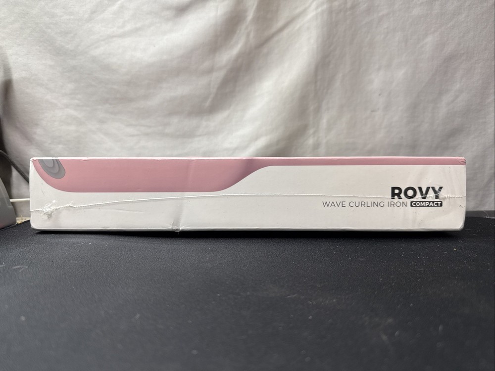 Tymo Rovy Pink Wave Curling Iron Compact Ceramic Barrel Ionic Technology