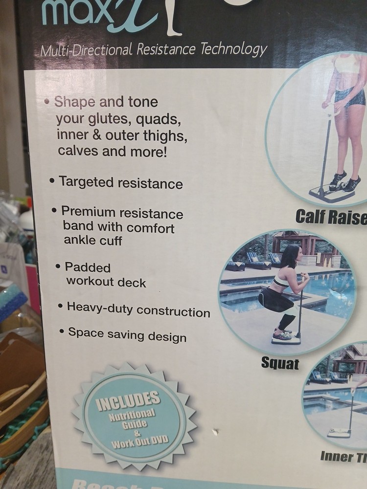 Booty Max Horn Workout Resistance Band Training Making New Open Box