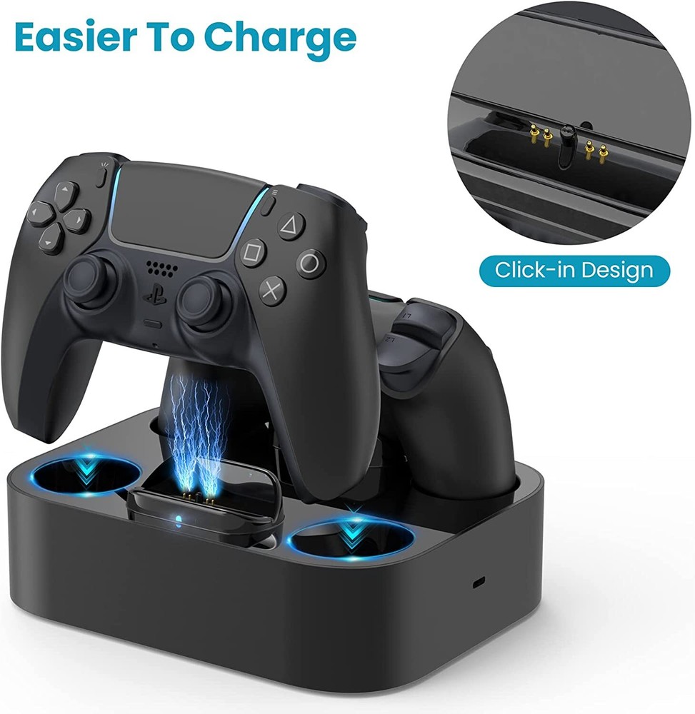 PS5 Controller Charging Station For Playstation 5 Controllers Dual Charging Dock