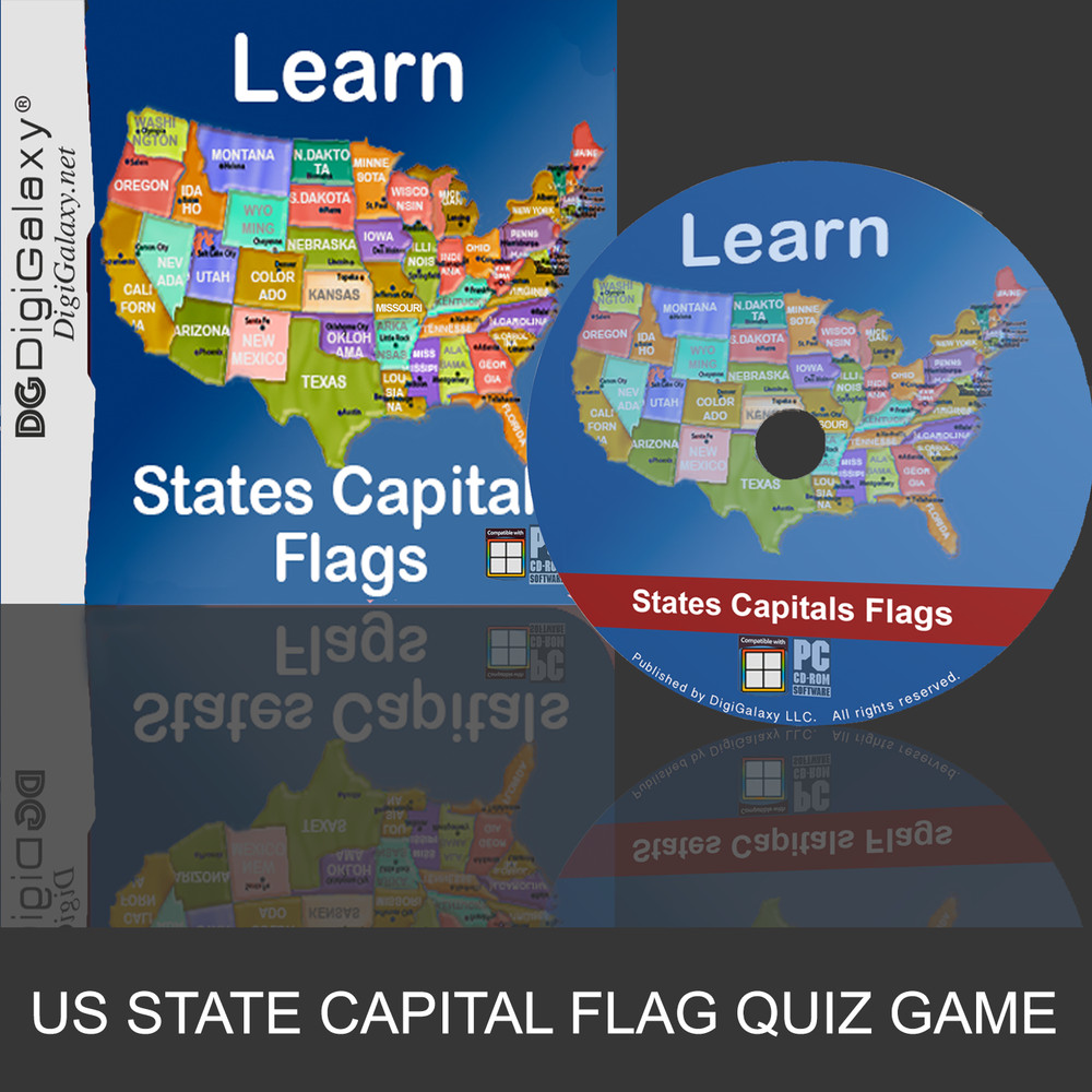 United States Map Quiz Game - Study Practice Quiz (Windows or Mac)