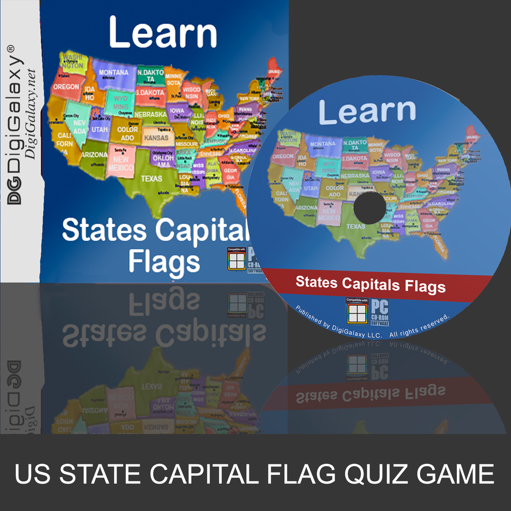 United States Map Quiz Game - Study Practice Quiz (Windows or Mac)