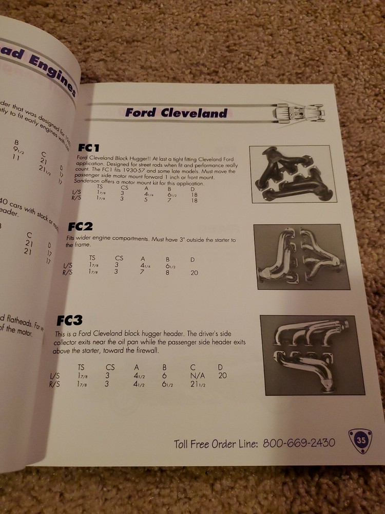 Sanderson Street Rod Headers 1995 Catalog