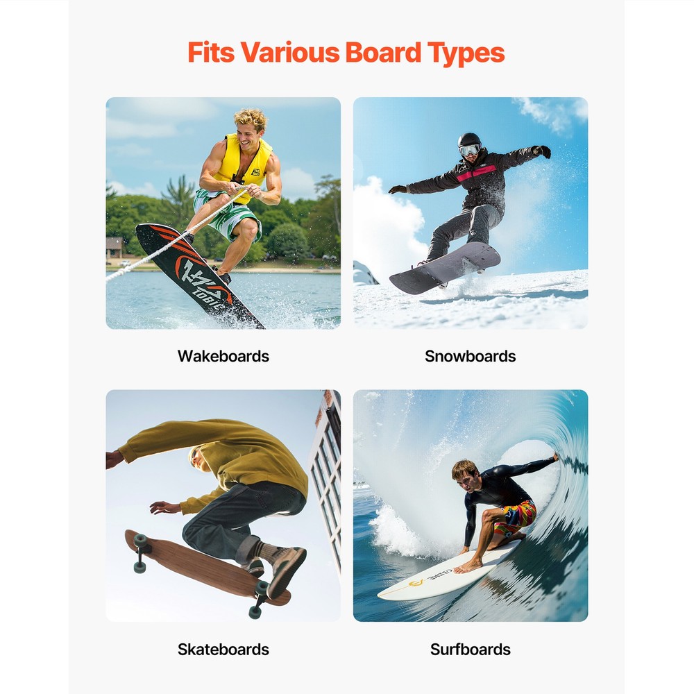 Uimoso 5-Tier Vertical Surfboard Rack for Storage and Display