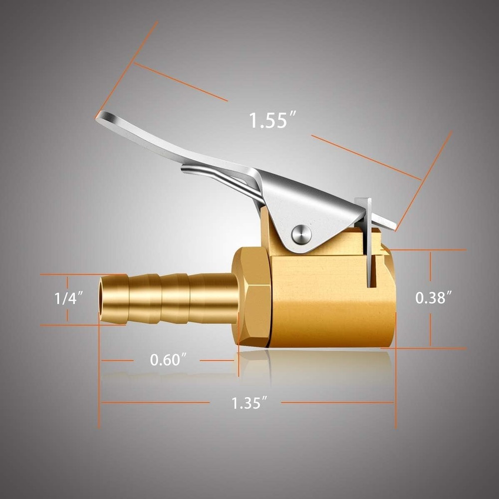 Heavy-duty Brass Tire Inflator Set