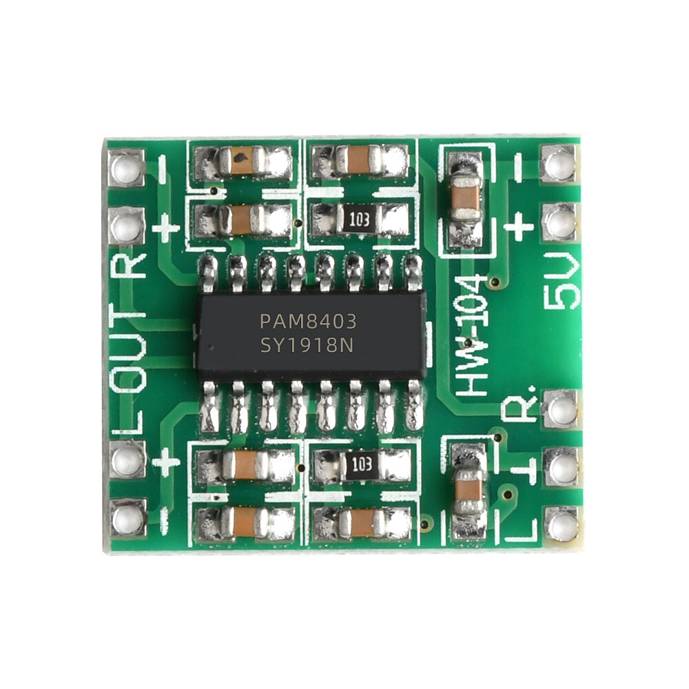 5PCS 2 Channels 3W Digital power PAM8403 Class D Audio Amplifier Board USB DC5V