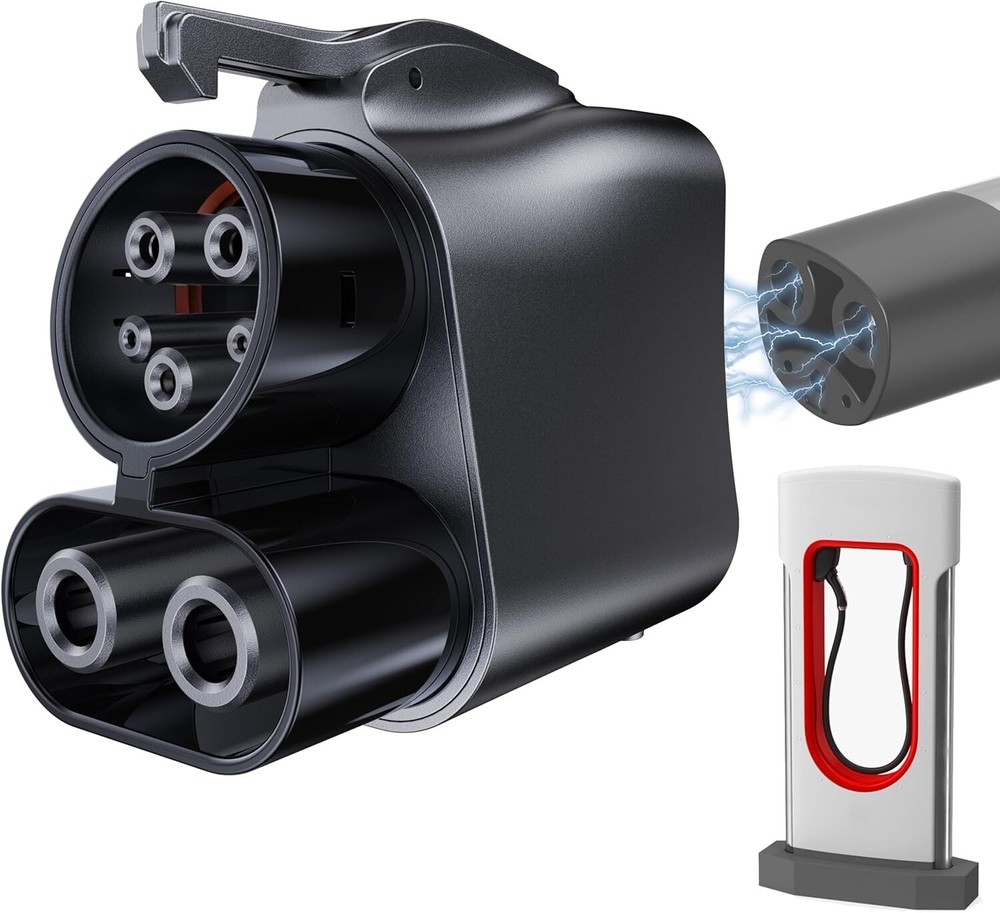 NACS to CCS1 EV Adapter – 500A / 1000V – Fast DC Charging
