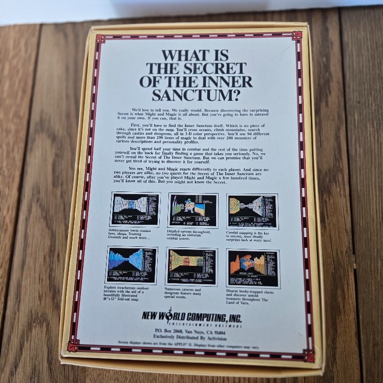 MIGHT & MAGIC Book One IBM Compatible - New World Computing Untested