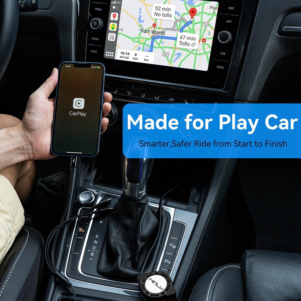 MINLU Multi Charging Cable 3A, 2Pack 4ft Retractable 4 feet, Black