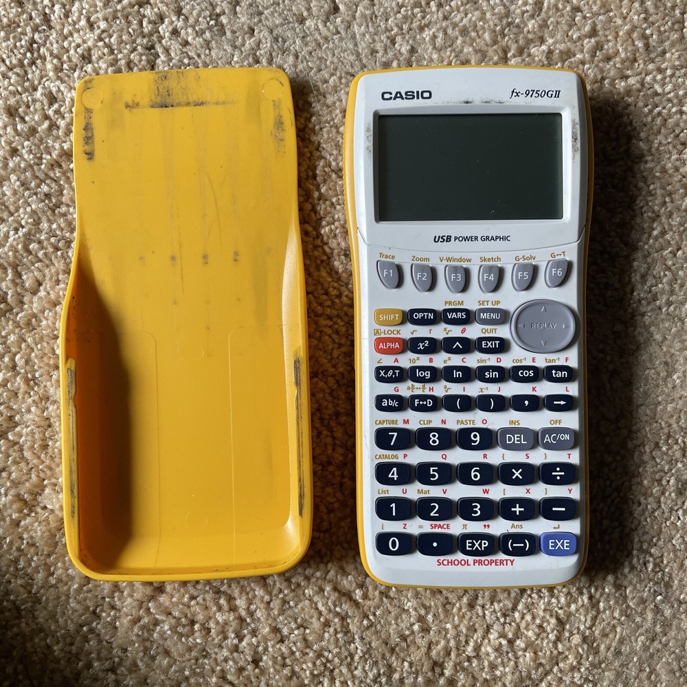 Casio FX-9750GII Graphing Calculator - Yellow