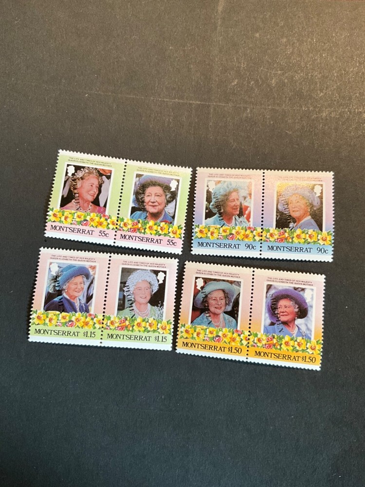 Montserrat Scott #558-61 never hinged
