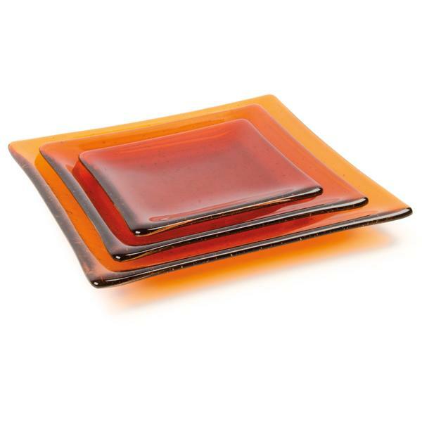 Bullseye Square Nesting Plate, 8.6 in (22 cm), Slumping Mold