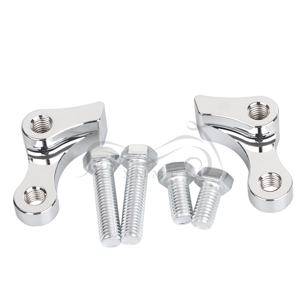 Chrome 1" Adjustable Lowering Kit For Harley Dyna Super Glide FXD Custom FXDC