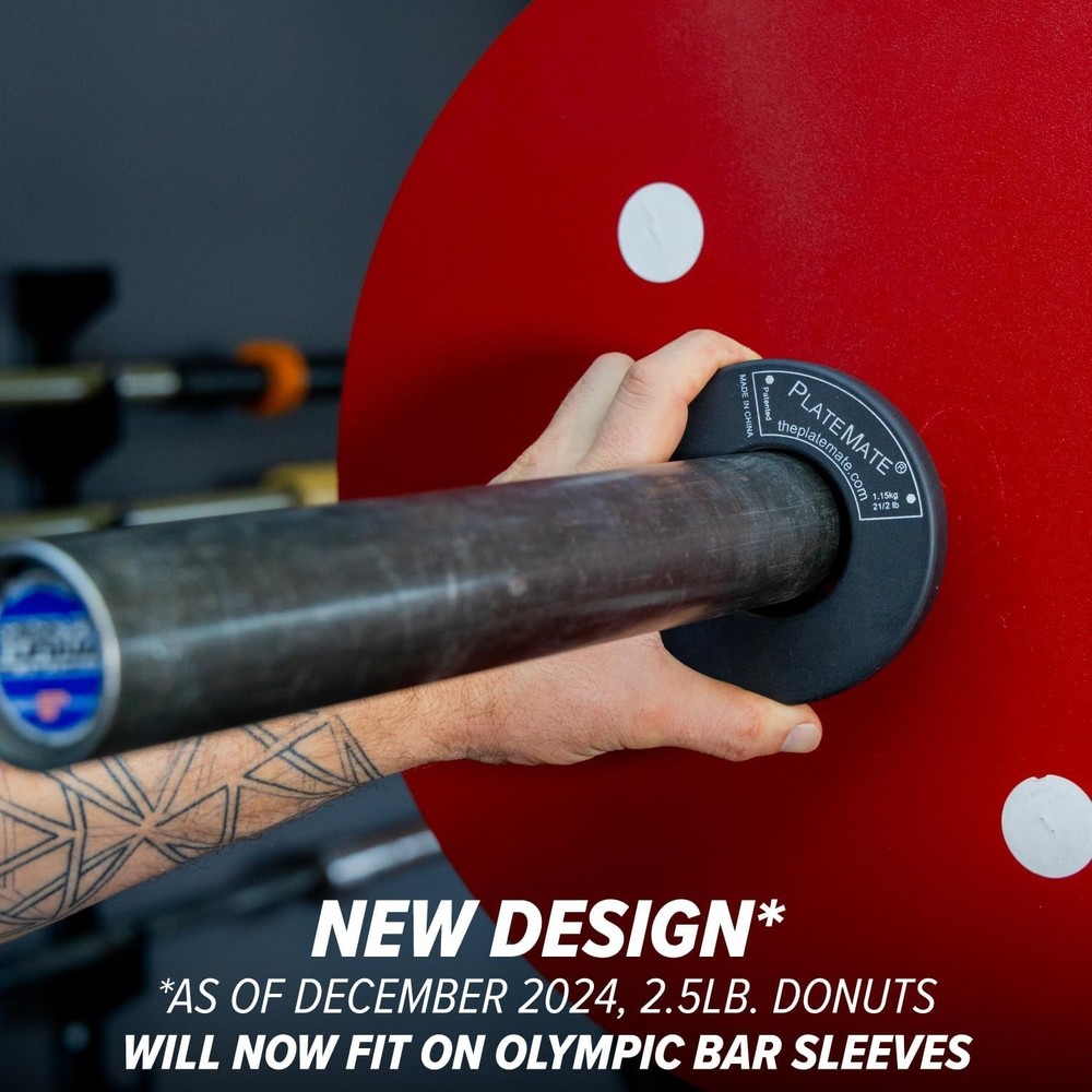 High-Quality 2.5lb Magnetic Donut Weights - 5lb Set, Smart Microloading