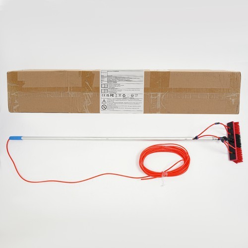 Adjustable Solar Panel Cleaning Brush with Telescopic Pole for Easy Use