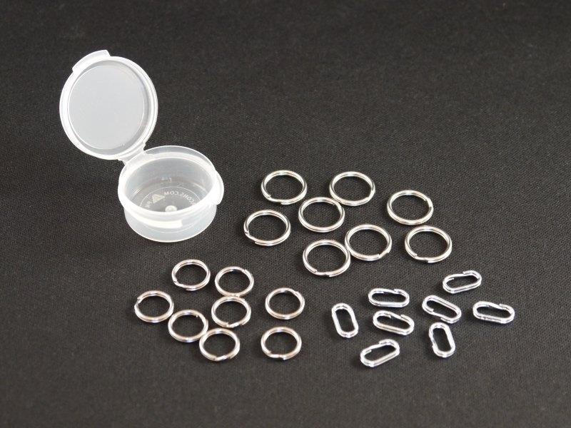 Tec Accessories Tec11 Stainless Steel Split Key Ring Keyring Kit Assortment #2