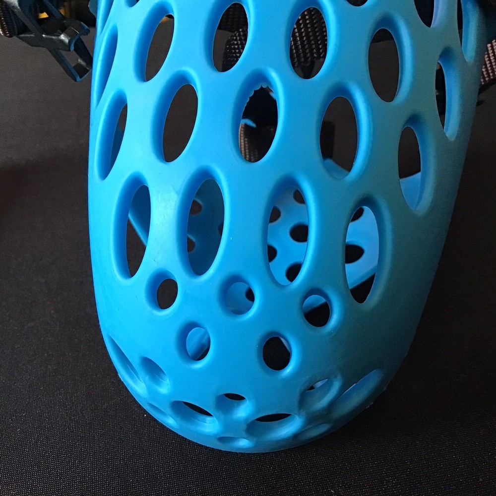 BARKLESS Dog Muzzle for Short Snout Dogs, Soft Silicone Muzzle for Biting Size S